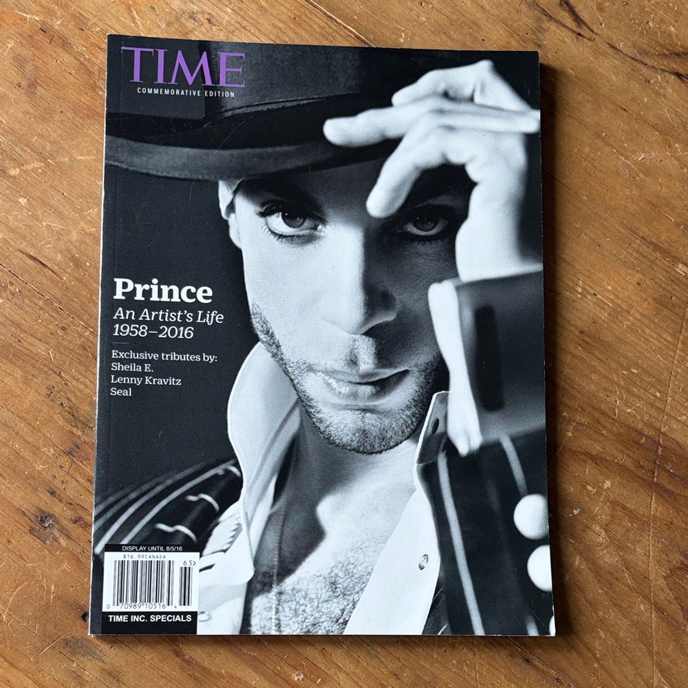 Time Magazine Featuring Prince